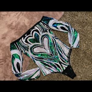 Multicolor Sequin Bodysuit